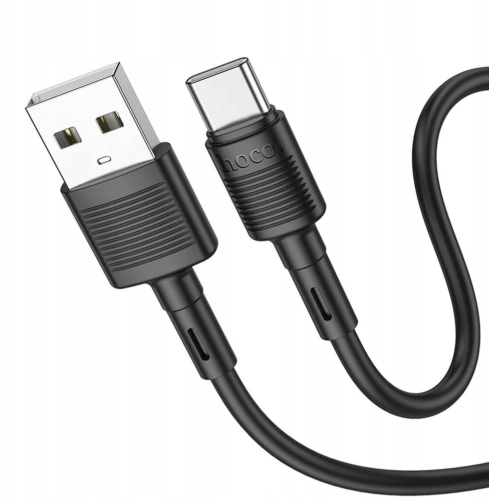 Kabel USB Hoco USB-A - USB-C 1 m Czarny (X83AcBlack)