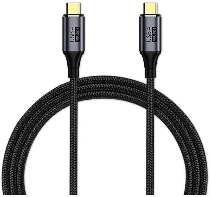 Kabel USB PremiumCord USB-C - USB-C 0.3 m Czarny (ku4cr03)