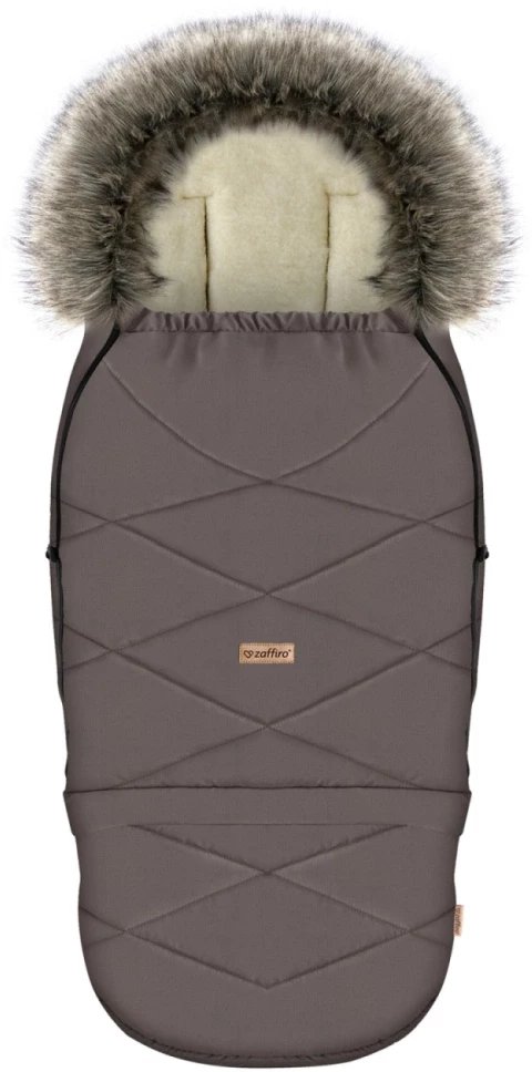 Zaffiro - Regulowany śpiwór z torbą GrowUP Nordico 0-36m Taupe U 1