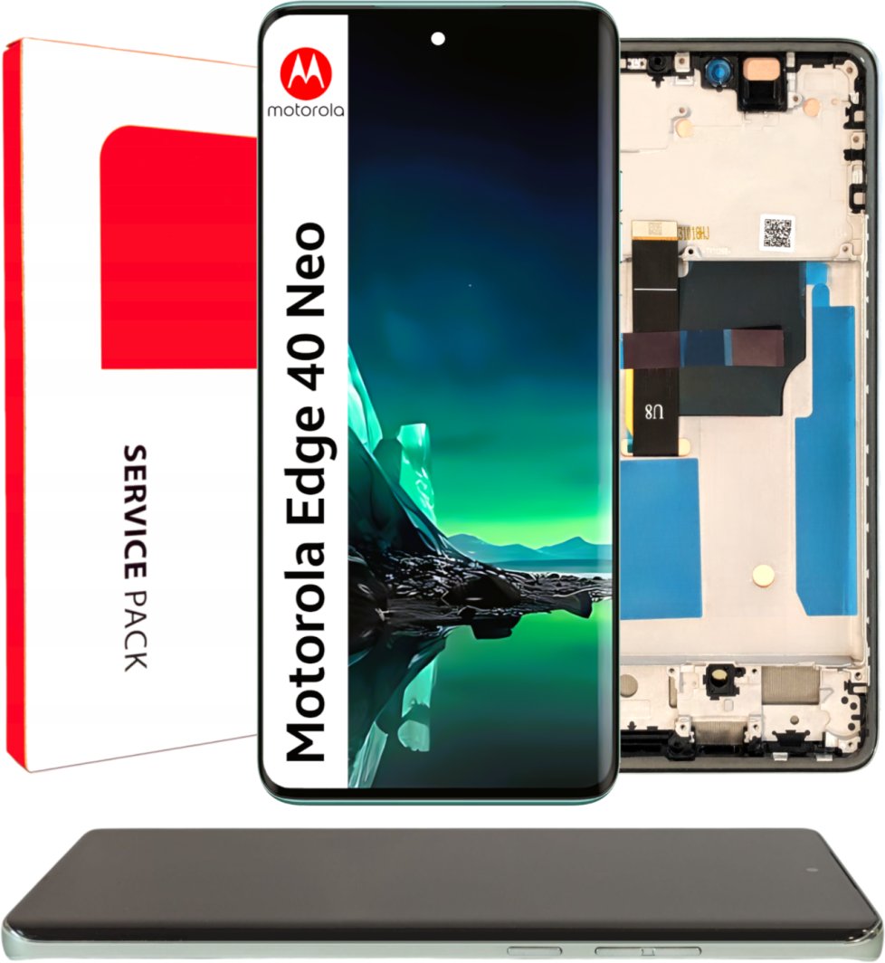 Wyświetlacz do Motorola Edge 40 Neo Ekran LCD Ramka Oryginał Zila XT2307-1 (5904858347391)