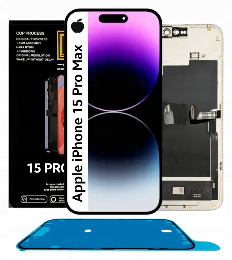 Wyświetlacz do iPhone 15 Pro Max Ekran LCD Soft OLED Wymienny Chip A2849 (5904858381593) 1