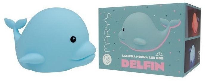 Lampka nocna LED RGB delfin 1