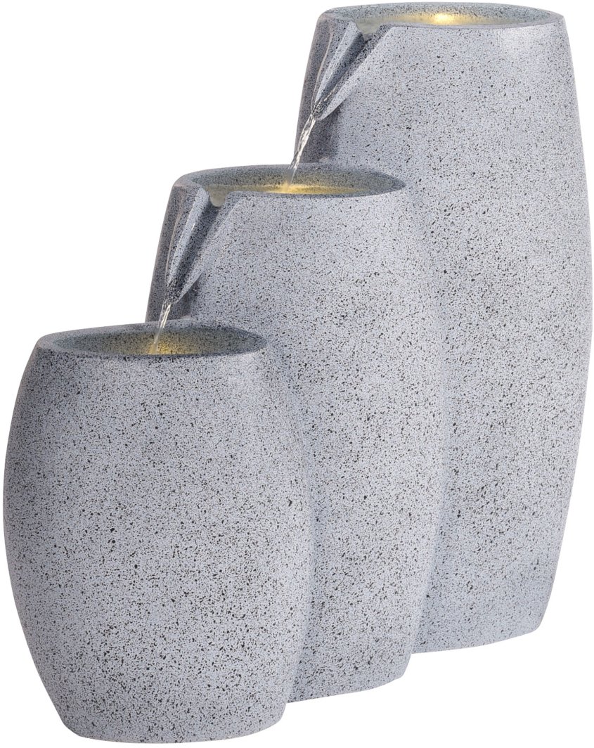 Fontanna ogrodowa z LED szara ARKLE 1