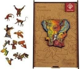 Puzzle drewniane A3 - Słonie 1