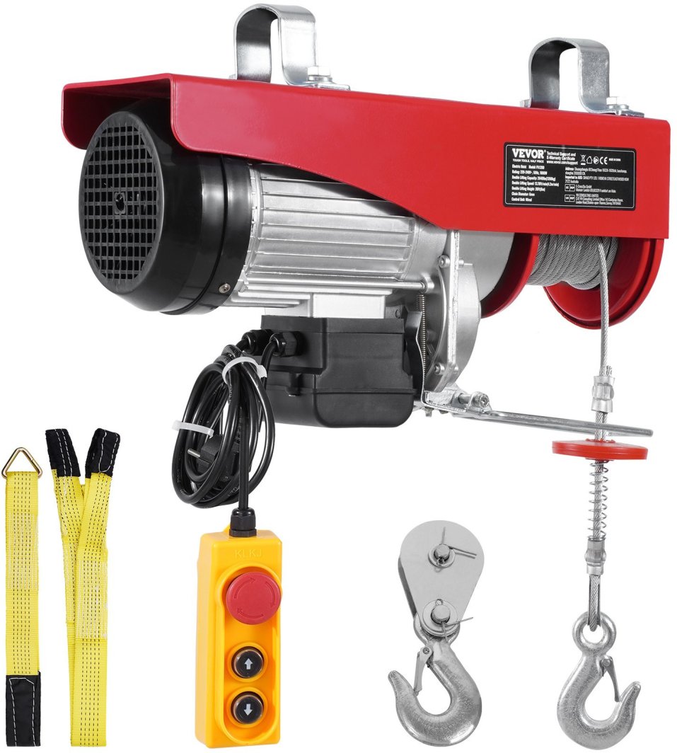 Wyciągarka Elektryczna Łańcuchowa Podnośnik Warsztat 1200 kg 230V Pilot 1