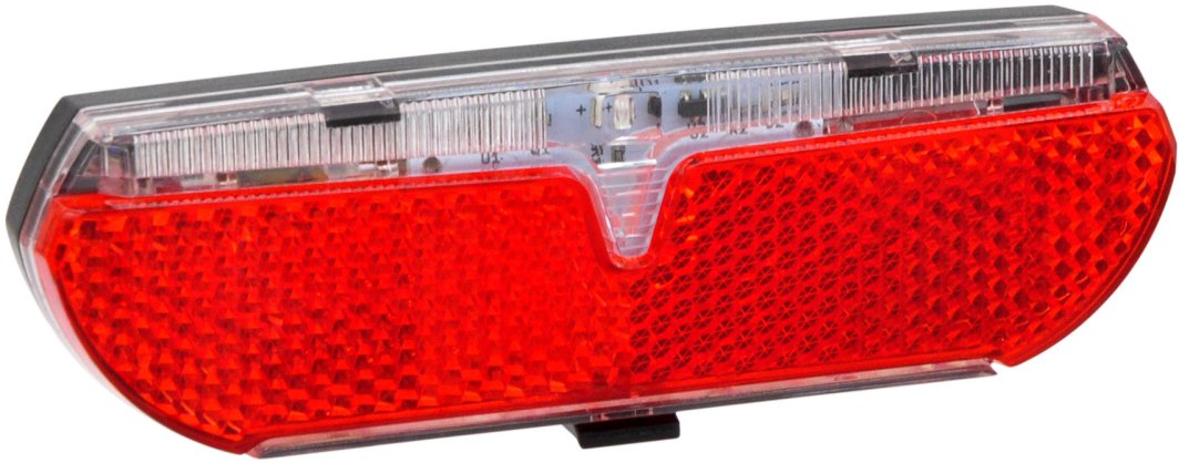 Lampa tylna Verso na bagażnik baterie 2xAAA moc. 80 mm z odblaskiem Uniwersalny 1