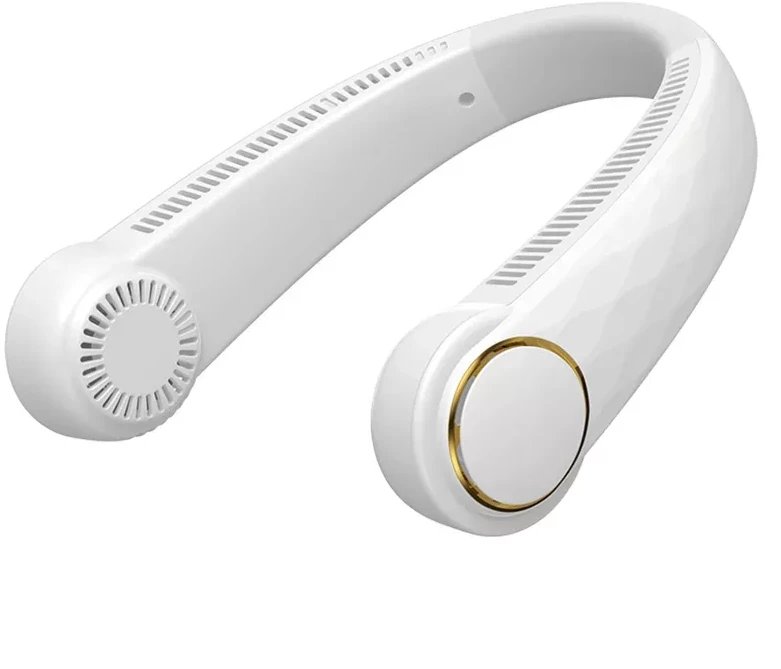 Wentylator na szyję mini wiatrak chłodzący 3 prędkości nawiewu 5V/USB 1