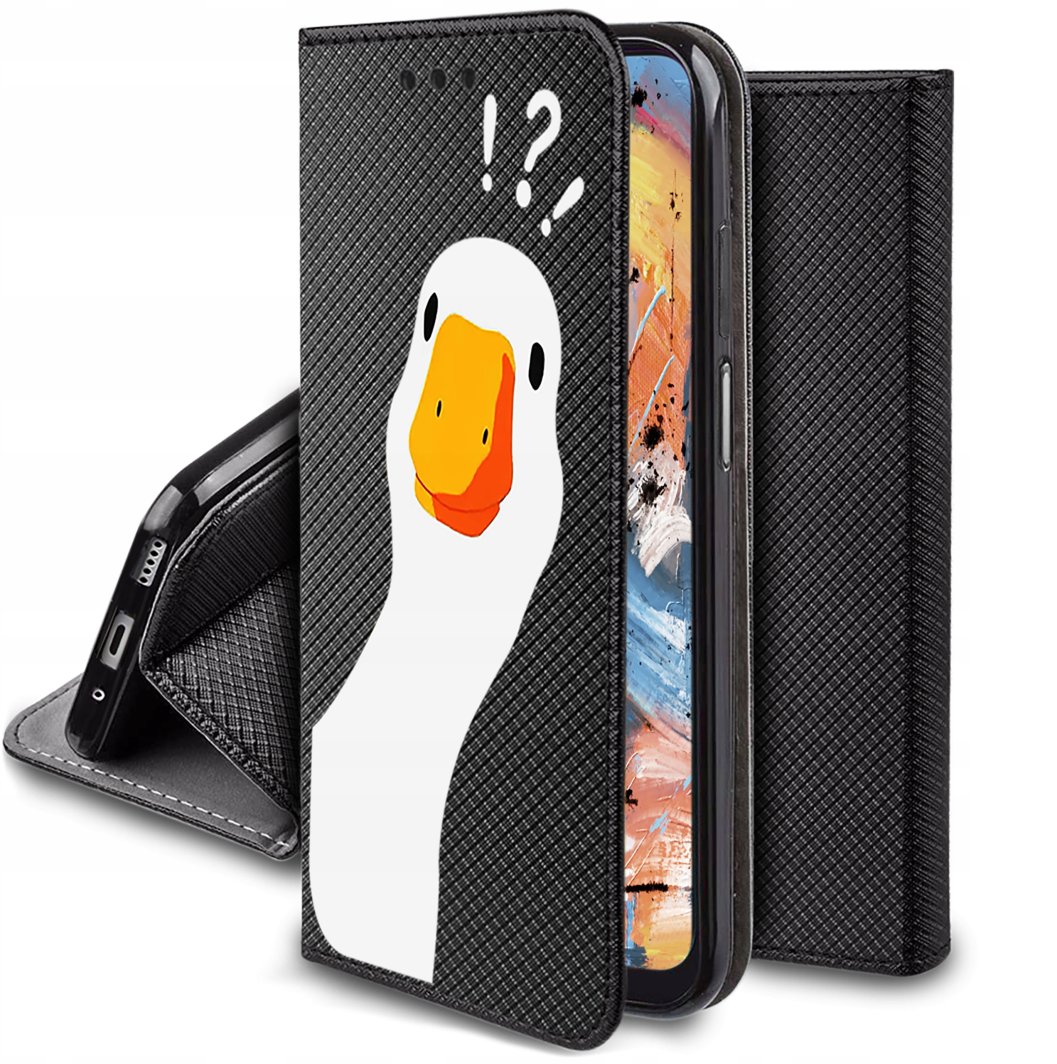 Etui Honor 90 Lite 5G MAGNET WZORY CASE PORTFEL + SZKŁO 9H 1