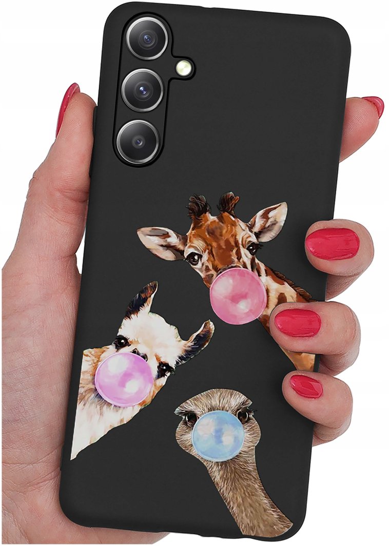 Etui do Samsung Galaxy M35 5G WZORY |SILIKONOWE MATT CASE + SZKŁO 9H 1