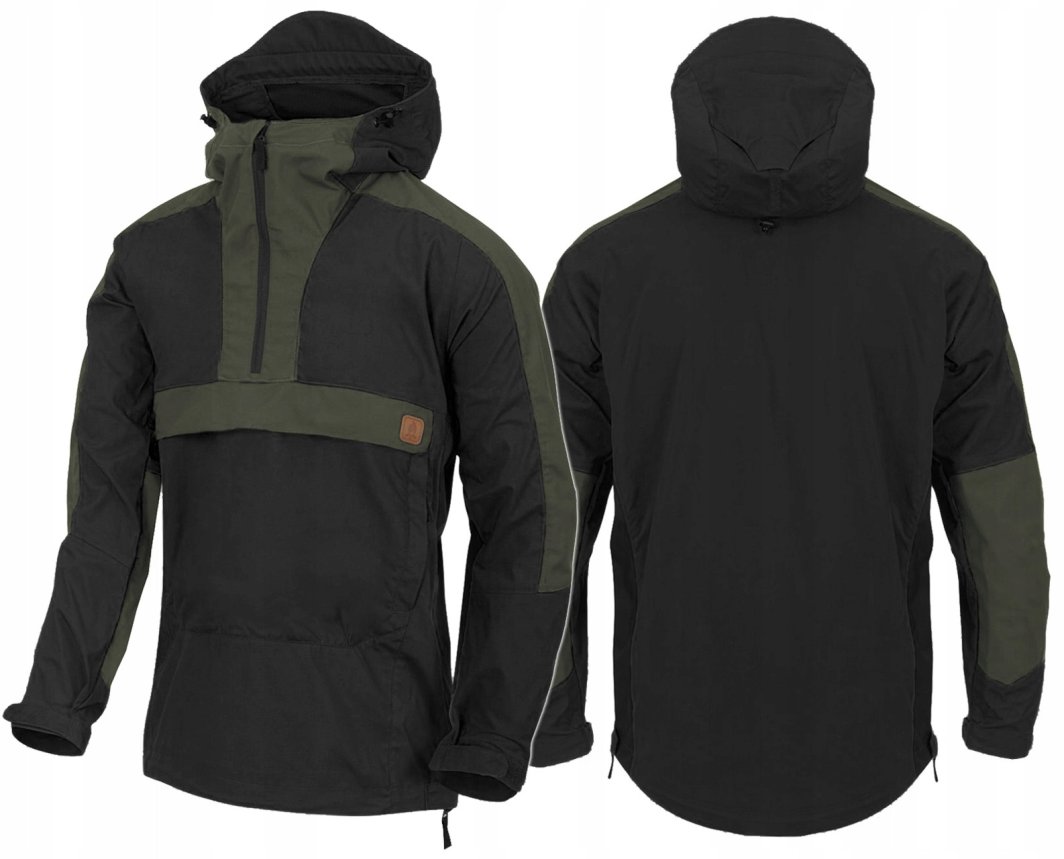 WOODSMAN Anorak Jacket - Black / Taiga Green A - XXL/Regular 1
