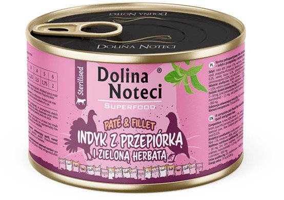 Dolina Noteci Superfood z indykiem i przepiórką 185g 1