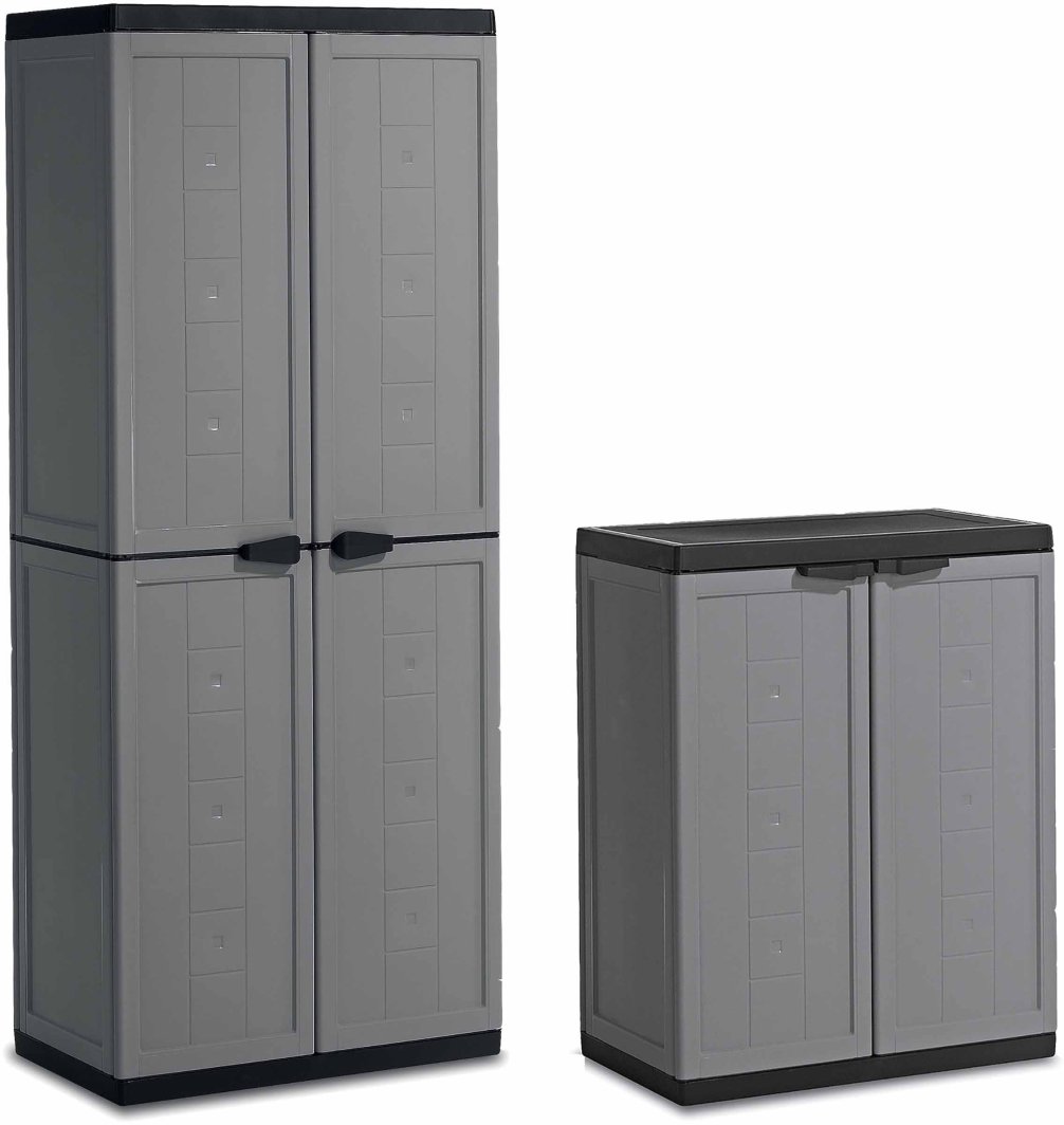 Zestaw szaf gospodarczych KETER/KIS JOLLY SET Dark Grey 2-pak Mała i Duża 1