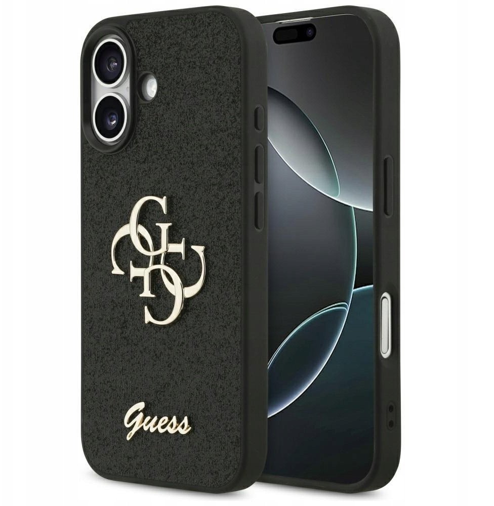 Guess Etui 4G Strap 4G Classic Logo do iPhone 17 różowy