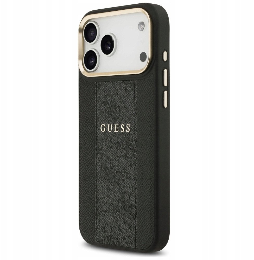Guess Etui 4G Stripe MagSafe do iPhone 17 Pro Max czarny
