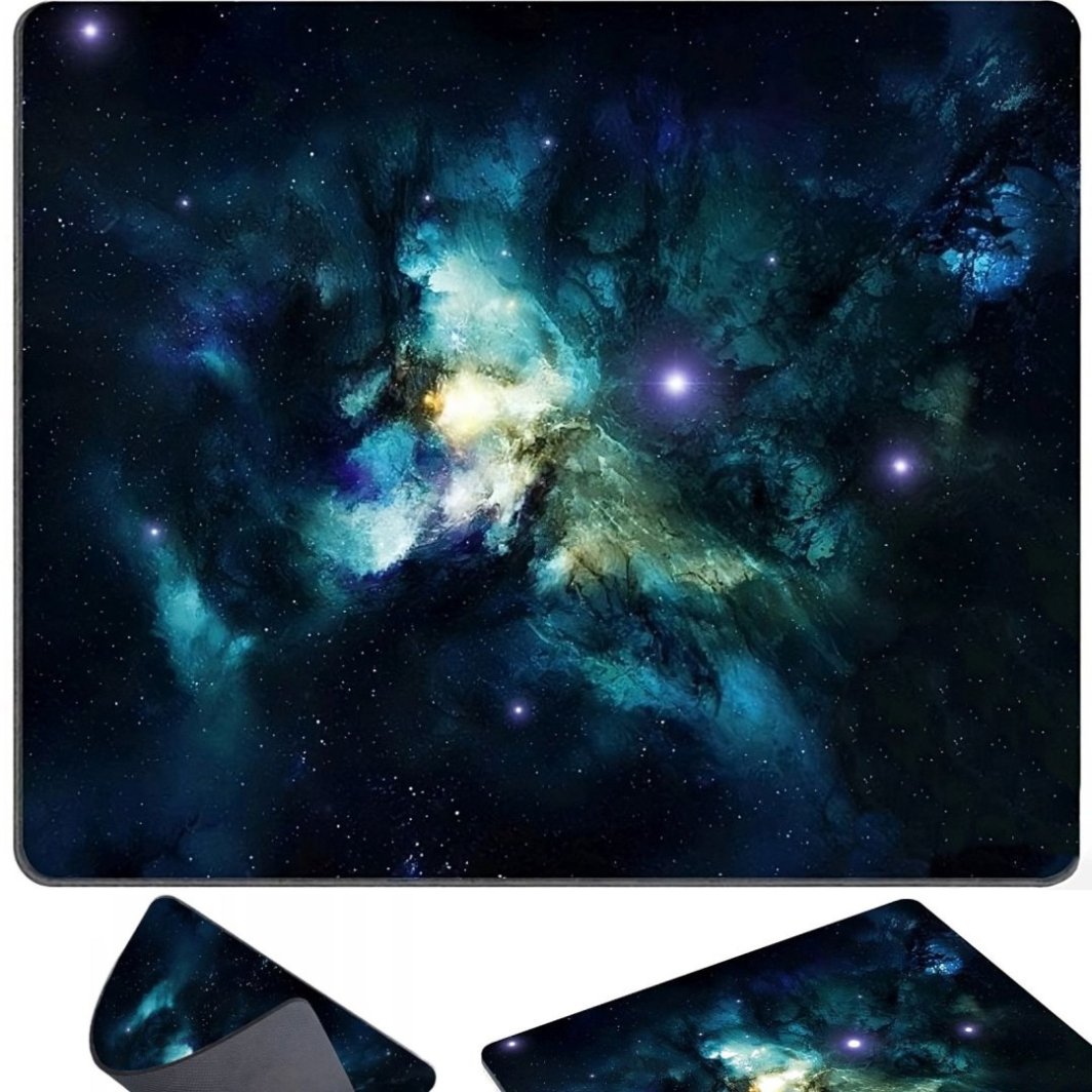 Podkładka gamingowa pod mysz na biurko 20 x 25 cm - kosmos RETOO 1