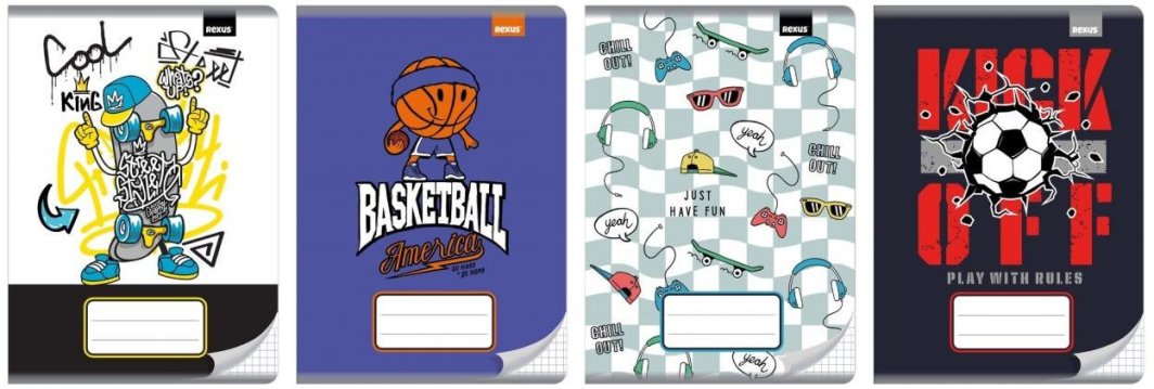 Zeszyt A5/32K kratka no name - chłopiec (10szt) EDUKAMP