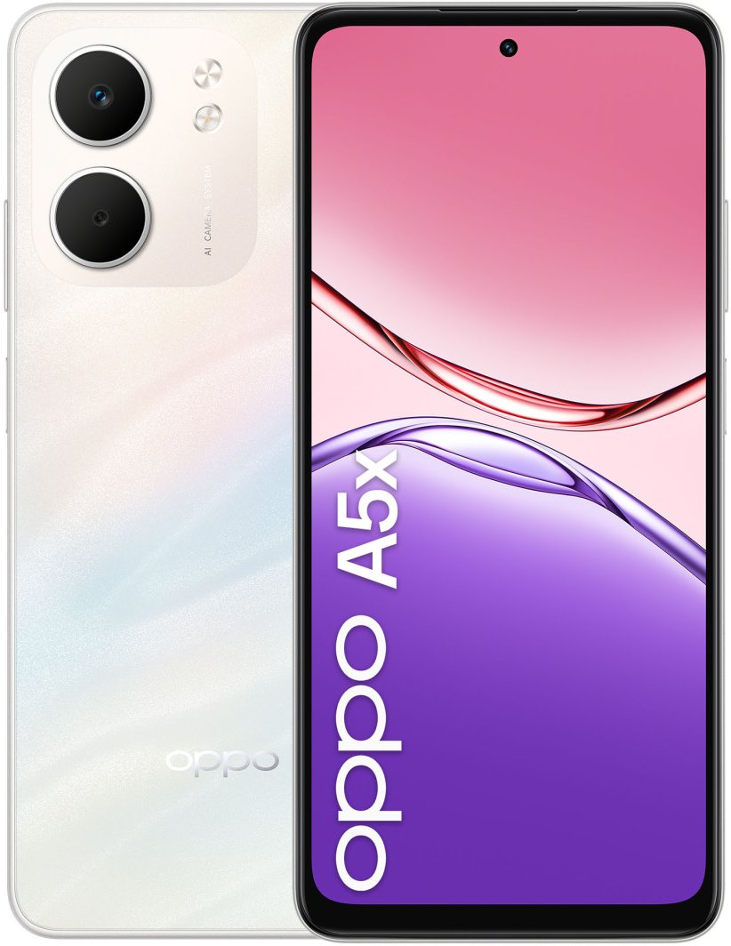 OPPO A5x 16,9 cm (6.67") Dual SIM Android 15 4G USB Type-C 4 GB 128 GB 6000 mAh Biały 1