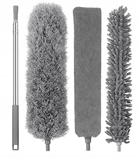 Miotełka 3 końcówki Zosia szara 280 cm 1