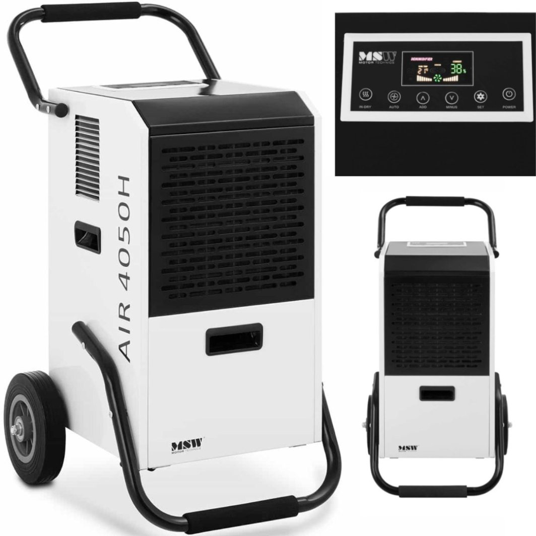 Osuszacz powietrza pochłaniacz wilgoci przemysłowy budowlany 860 W 628 m3/h do 65 m2 Osuszacz powietrza pochłaniacz wilgoci przemysłowy budowlany 860 W 628 m3/h do 65 m2 1