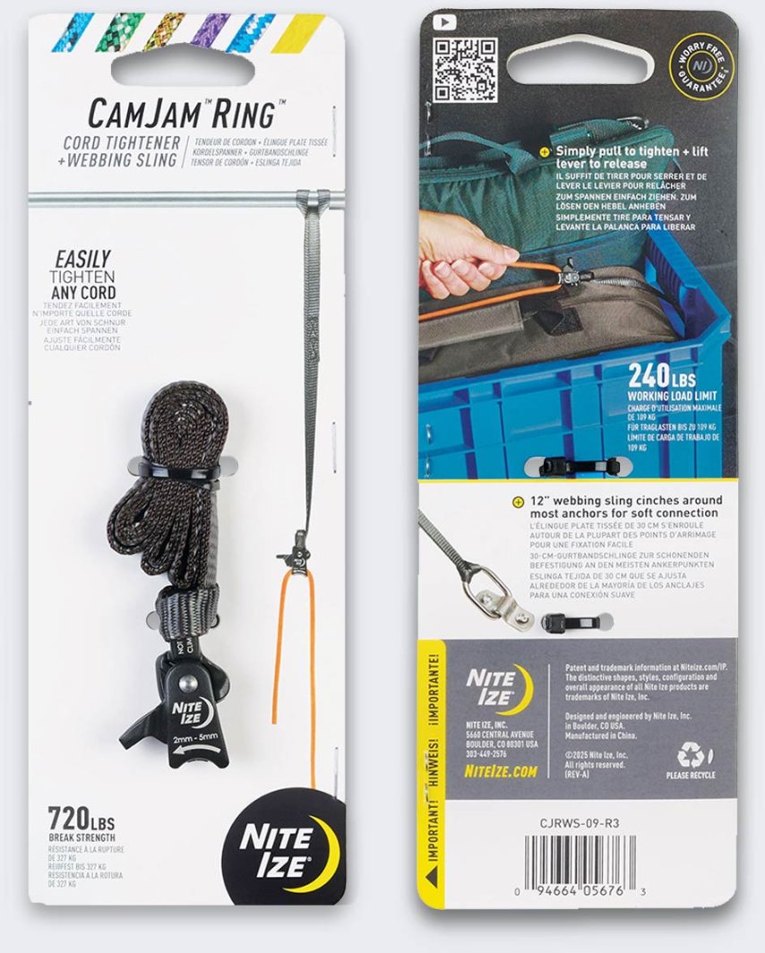 Pas Mocujący Z Klamkrą NiteIze CamJam Ring 12 Bl B 1