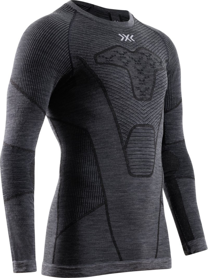 Bluza termoaktywna X-Bionic Symbio Merino Shirt LS - rhino grey rozmiar: xl 1