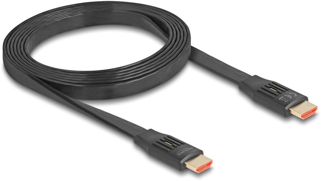 DELOCK High Speed HDMI Flachbandkabel 8K 60Hz 2m 1