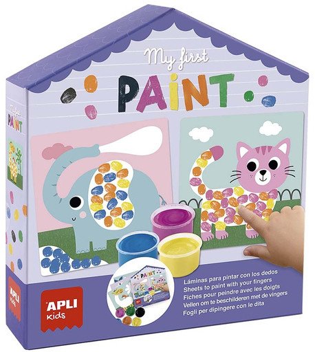 Mój pierwszy zestaw artystyczny Apli Kids - Malowanie palcami 1