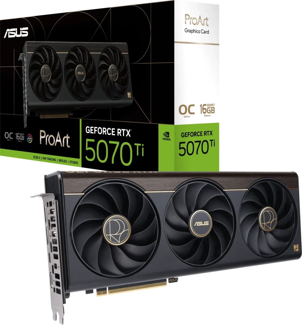 Karta graficzna Asus ProArt GeForce RTX 5070 Ti OC 16GB GDDR7 DLSS4 (PROART-RTX5070TI-O16G) 1