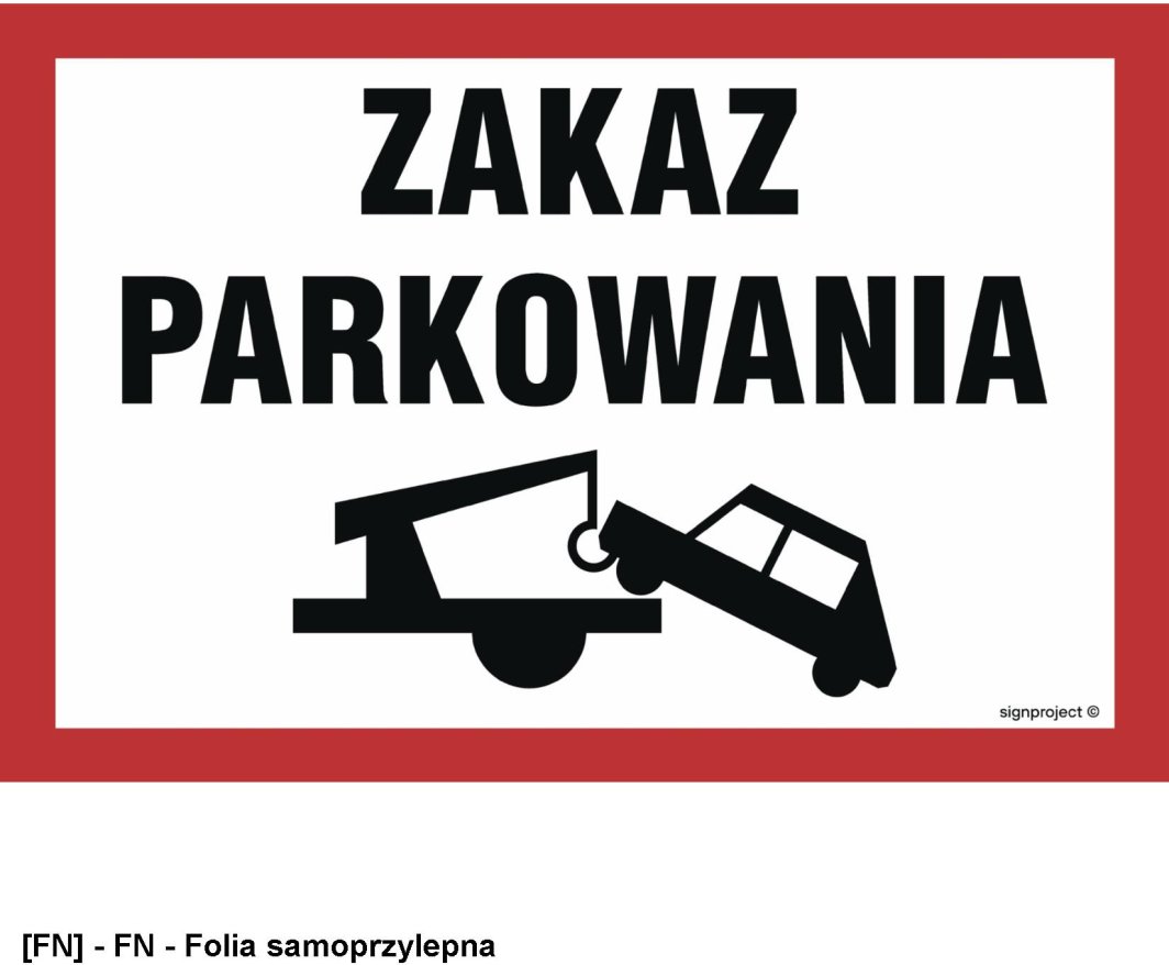 ND052 -  Zakaz parkowania 450x300