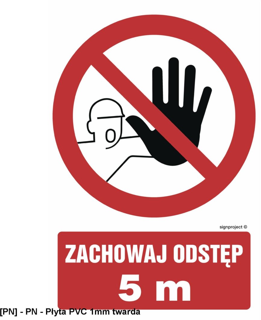 NC136 -  Zachowaj odstęp 200x133