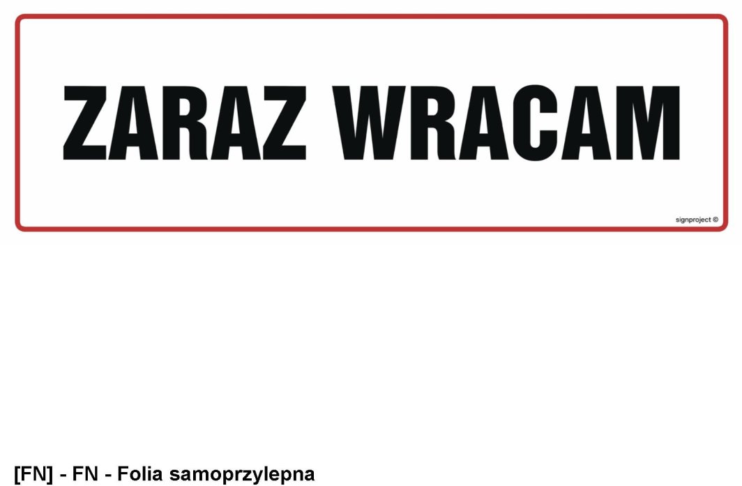 NC137 -  Zaraz wracam 750x250