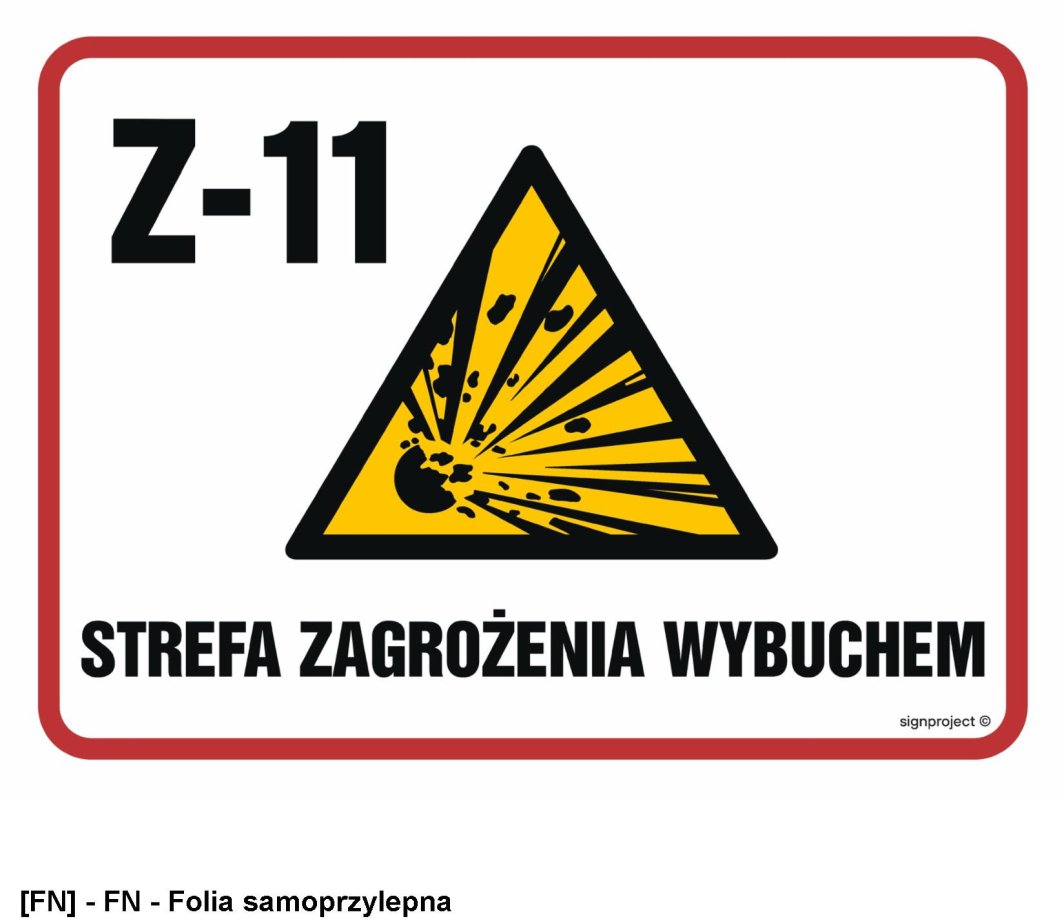 NB026 -  Strefa zagrożenia wybuchem Z-11 800x600