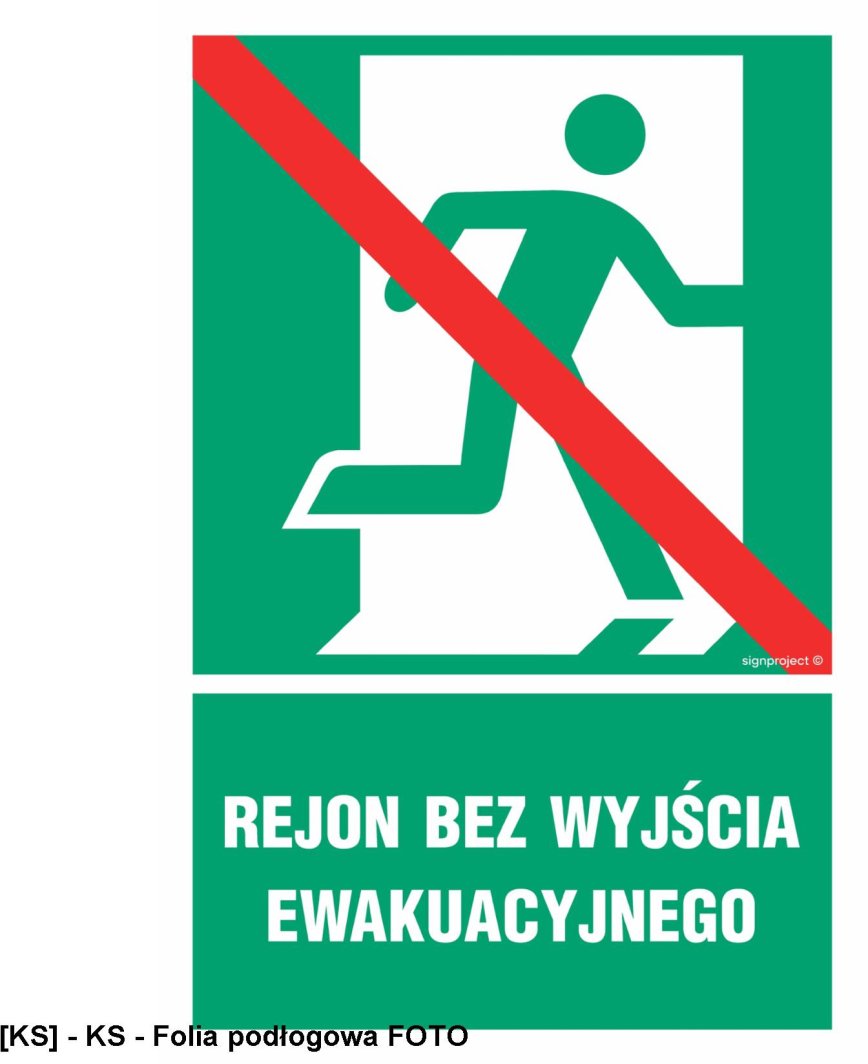AC027 -  Rejon bez wyjścia ewakuacyjnego prawostronny 700x1050