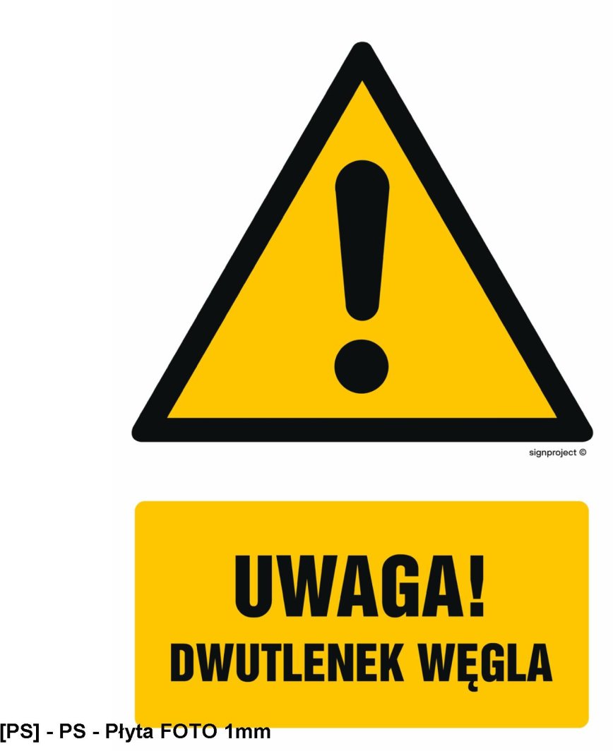GF076 -  Uwaga! Dwutlenek węgla 200x300