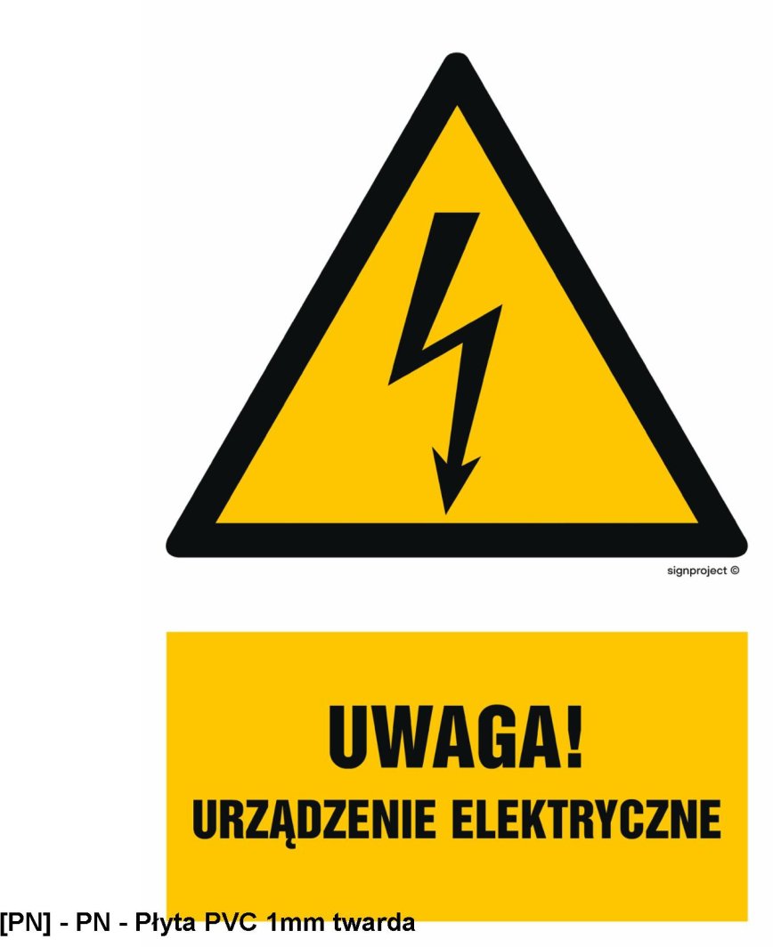 HA022 -  Uwaga urządzenie elektryczne 200x300 1