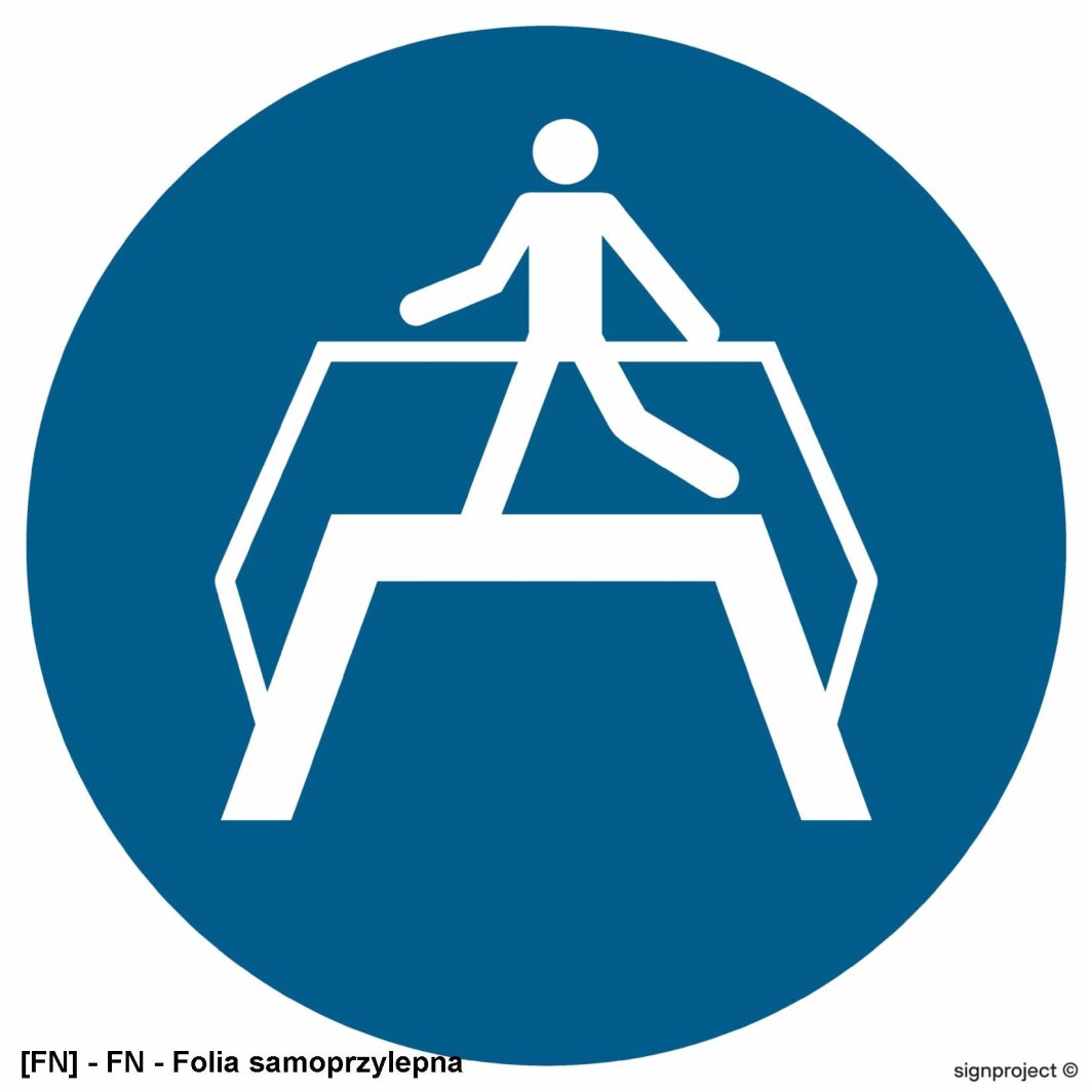 GJ023 -  Nakaz przechodzenia pomostem 250x250