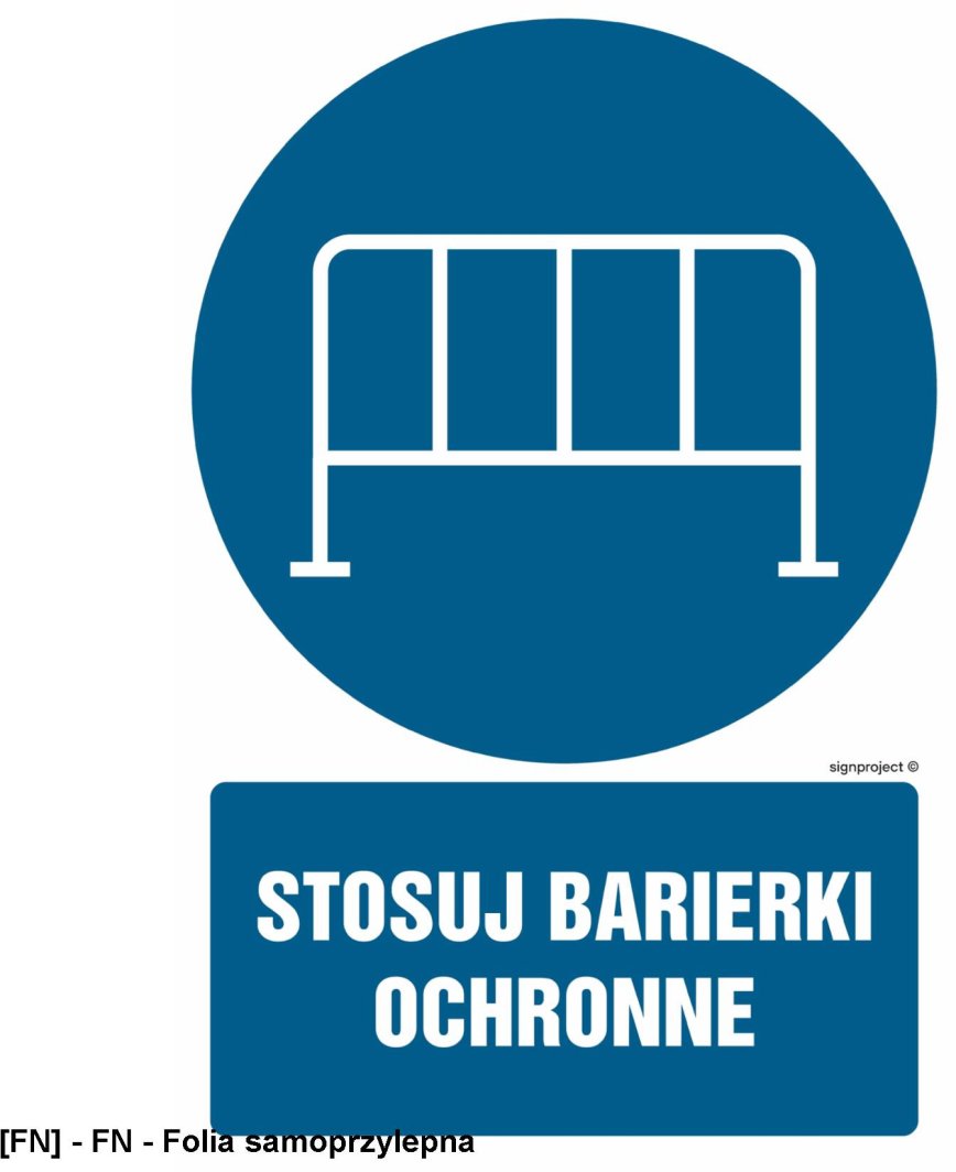 GL040 -  Stosuj barierki ochronne 500x750