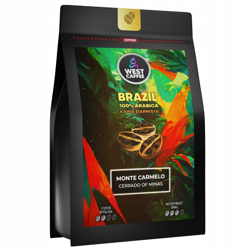 Kawa ziarnista Brazylia 250g Świeżo Palona - 100% Arabica - Monte Carmelo 1