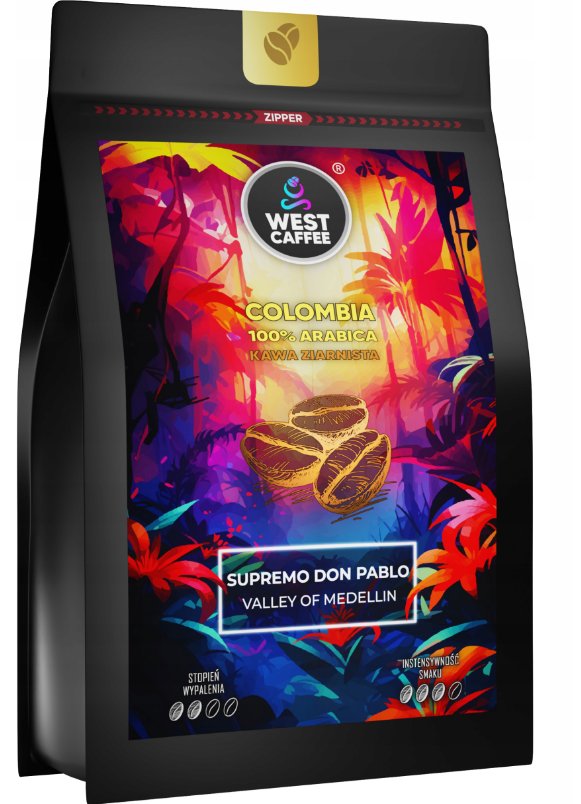 KAWA ZIARNISTA Kolumbia 250g 100% Arabica -Supremo don Pablo- ŚWIEŻO PALONA 1
