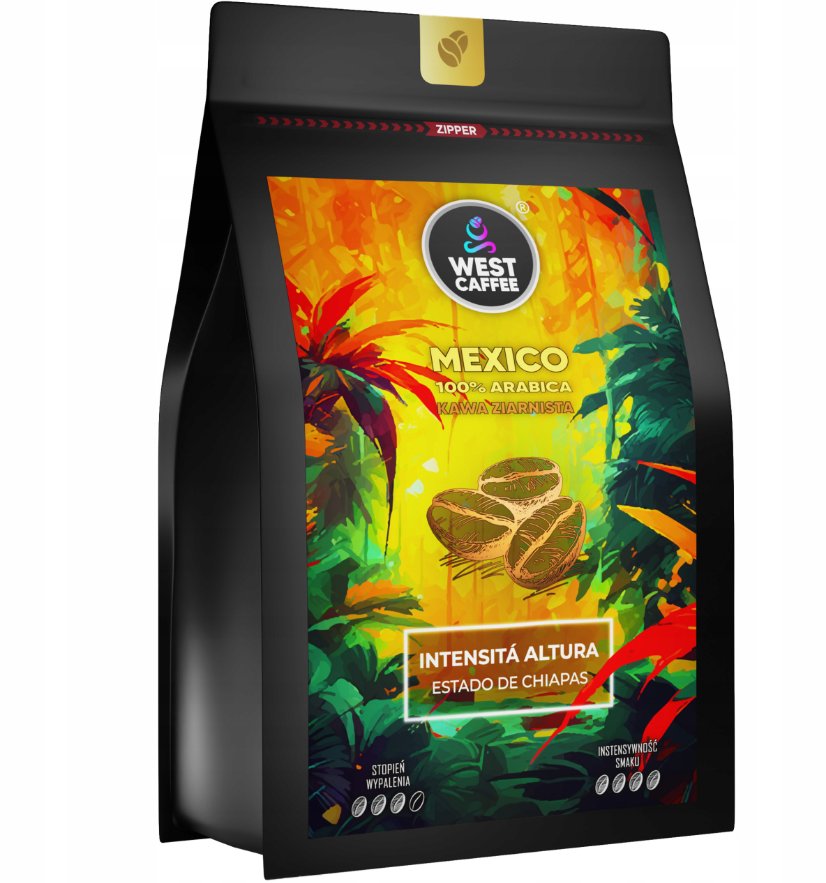 KAWA ZIARNISTA Meksyk 500g 100%Arabica - Intensita Altura - ŚWIEŻO WYPALONA 1