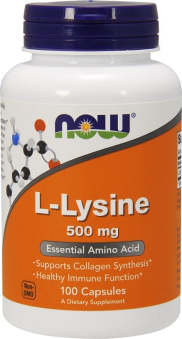 NOW Foods L-Lysine 500mg - 100 kapsułek 1