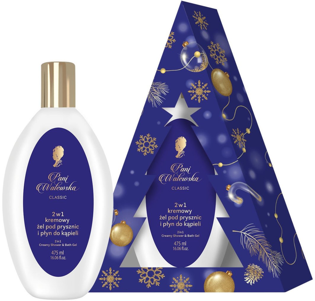Pani Walewska Choinka 2w1 Kremowy żel pod prysznic i płyn do kąpieli classic 475ml 1