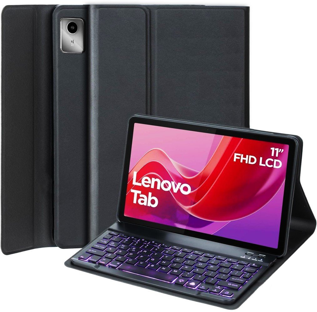 Etui z klawiaturą Supero do Lenovo Idea Tab 11 TB-336, czarne 1