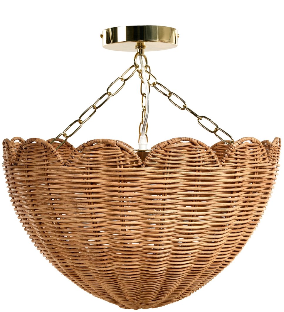 Lampa wisząca MANDEKAL Rattan Naturalny 1