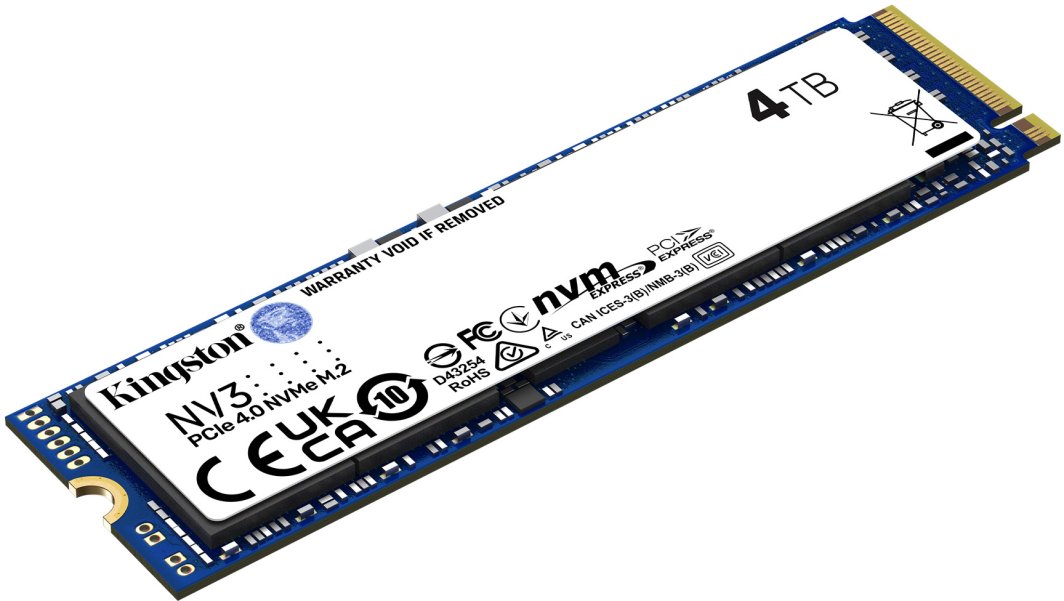 Kingston SSD 4TB NV3 M.2 2280 PCIe 4.0 NVMe SSD 1