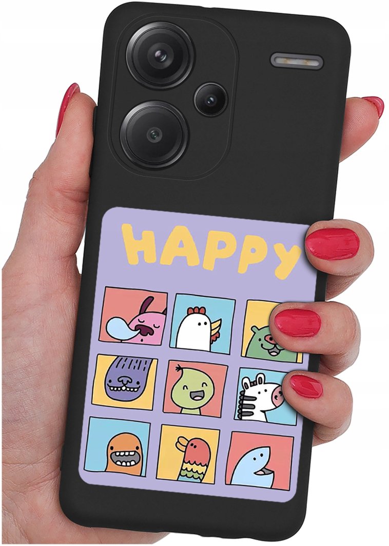 Etui do Xiaomi Redmi Note 13 Pro+ Plus CASE WZORY SOFT MATT PLECKI