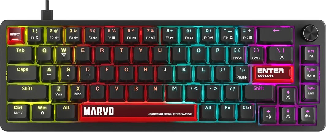 Klawiatura Marvo Arma 67 TNT Peach (KG935) 1