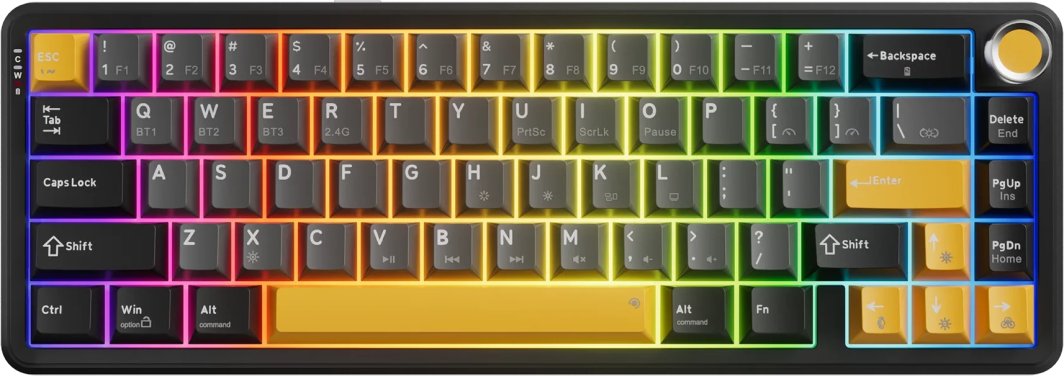 Klawiatura Marvo Titan 65 Wireless Marvo Banana Crystal (KG984W) 1