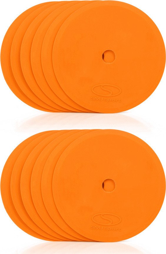 Płaskie znaczniki pola - okrągłe 15 cm - 12x pomarańczowy SMJ sport ZPO-O 1