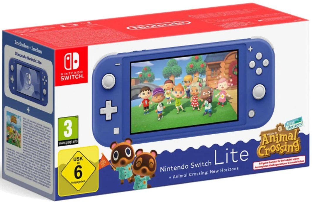 Nintendo Switch Lite Blue + Animal Crossing: New Horizons (NSH135) 1